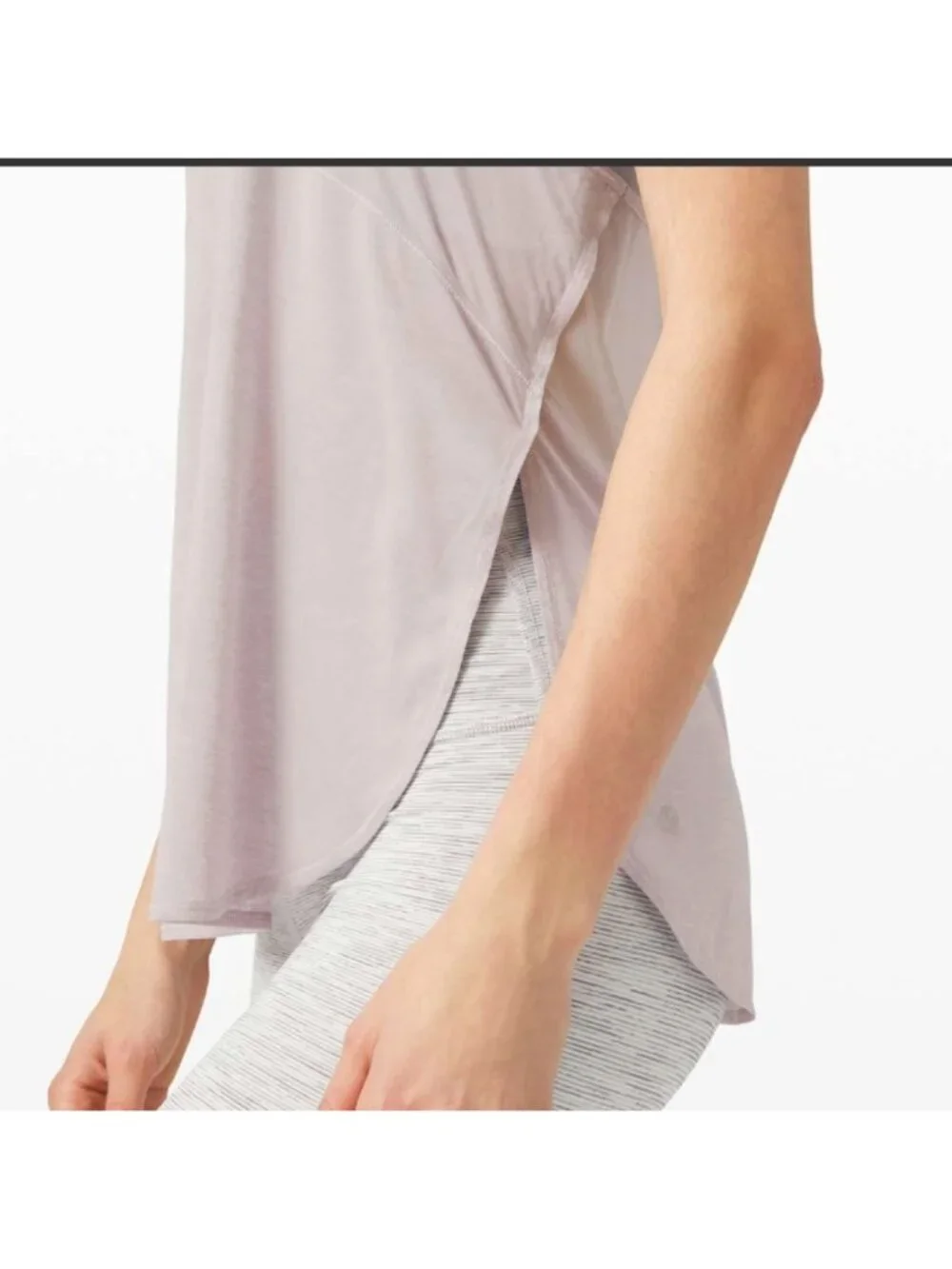 Lululemon Twist Around 2-in-1 Tank Iced Iris / Iced Iris
